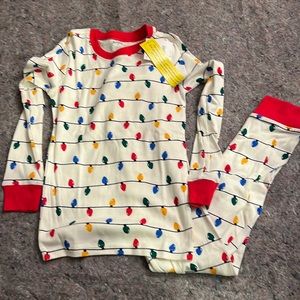 BNWT Kids Gymboree Size 10 2pc Holiday Lights Pajamas